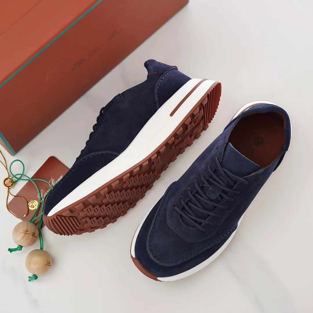Factory price: 480💰 loro men's shoes💰iana/L men's shoes💰 Size: 38-45, customized 45 non-returnable Materials: The upper is made of elastic cloth for routing. Anti-fleece fabric is wrapped on the front and back to ensure stability. The back is equipped with a cushion to improve wearing comfort. Breathable mesh shoes. Elastic cloth inner𥚃 latex mesh insole. Sole I Men's Shoes💰Foam Combination T Men's Shoes💰U Outsole